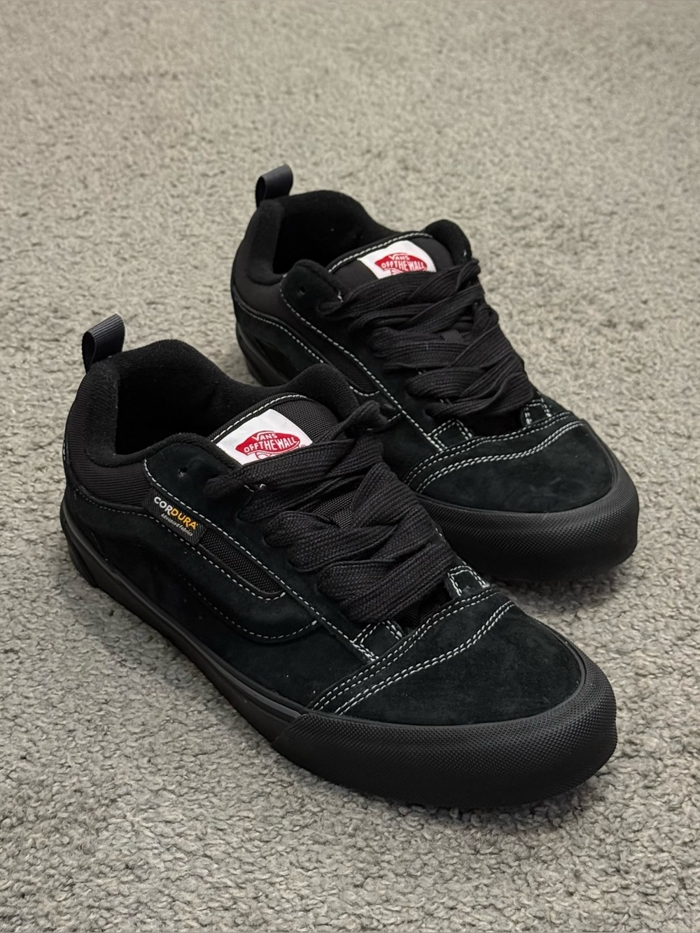 Vans Knu Skool Cordura Triple Black Men’s Shoes Size 9.5 New Without Box
